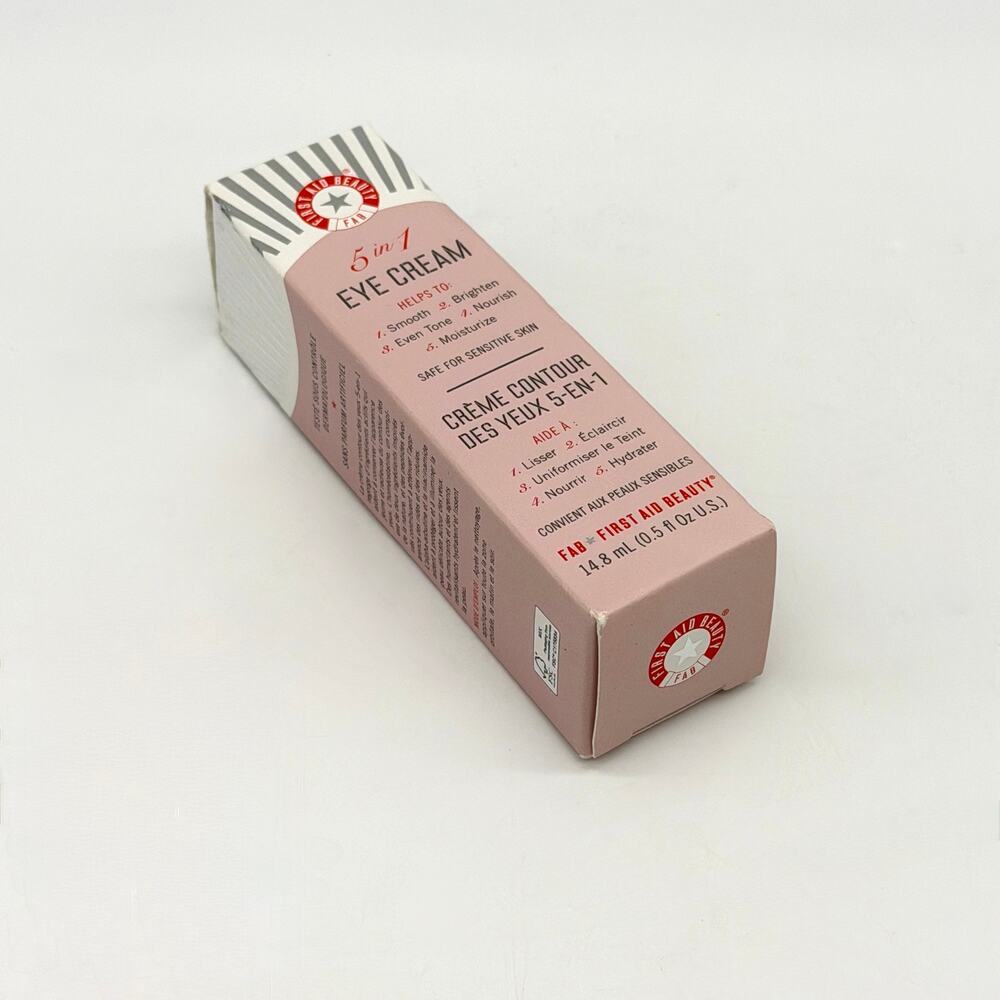 First Aid Beauty FAB 5 in 1 Eye Cream .5 OZ NEW In Box Unopened